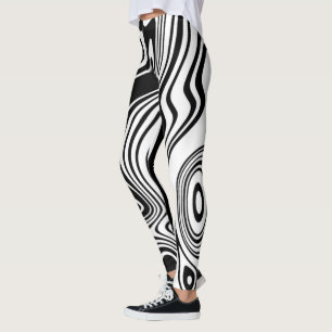 Black and White Striped Leggings or Choose Colors