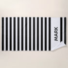 Black And White Striped Personalized