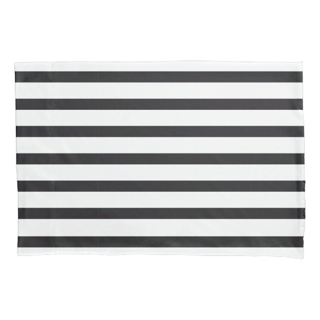 Black and white striped Pillow Pillowcase (Front)