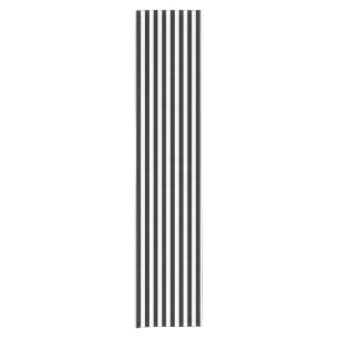 Black and White Striped Table Runner