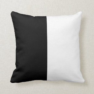 Black and White Striped Throw Pillow