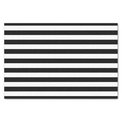 Black and White Striped Tissue Paper