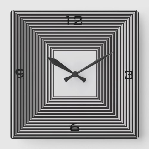 Black and White StripedWall Clock