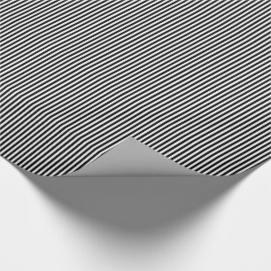 Black and White Stripes 09-Gift Wrapping Paper