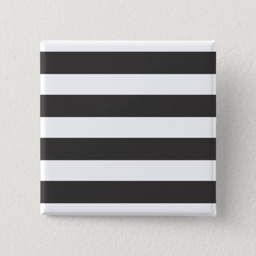 Black and White Stripes Button Badge