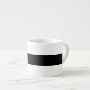 Black And White Stripes Classic Espresso Cup