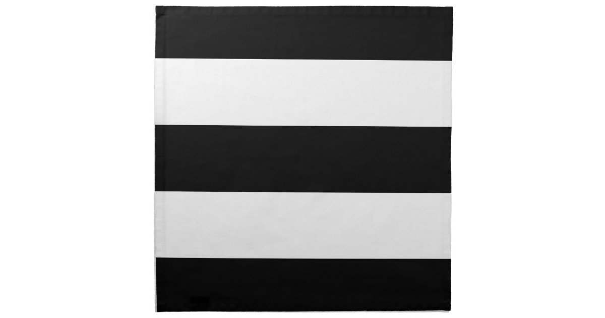 Black And White Stripes Design Cloth Napkin Zazzle Com