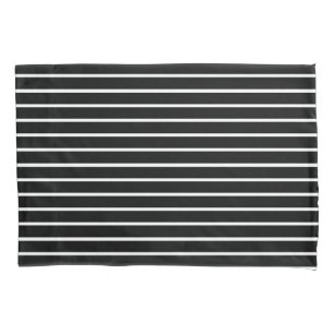 Black and White Stripes Design Pillow Case