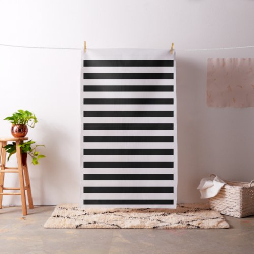 Black and White Stripes Fabric