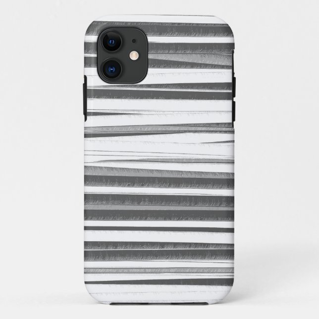 Black and white stripes graphic art Case-Mate iPhone case (Back)
