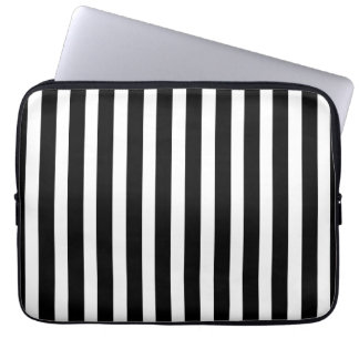 Black and White Stripes Laptop Sleeve