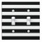 Black and White Stripes - Light Switch Cover