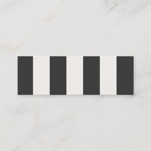 Black and White Stripes Mini Profile Card Business Card Templates