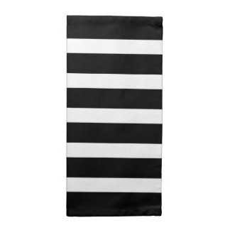 Black And White Stripes Modern Geometric Pattern Napkin