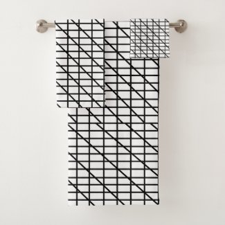 Black and White Stripes Pattern      