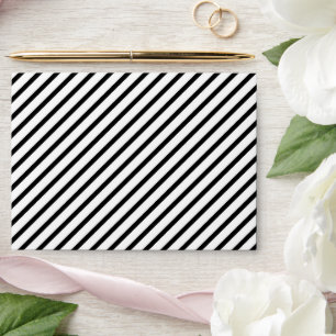 Black And White Stripes Pattern Envelope