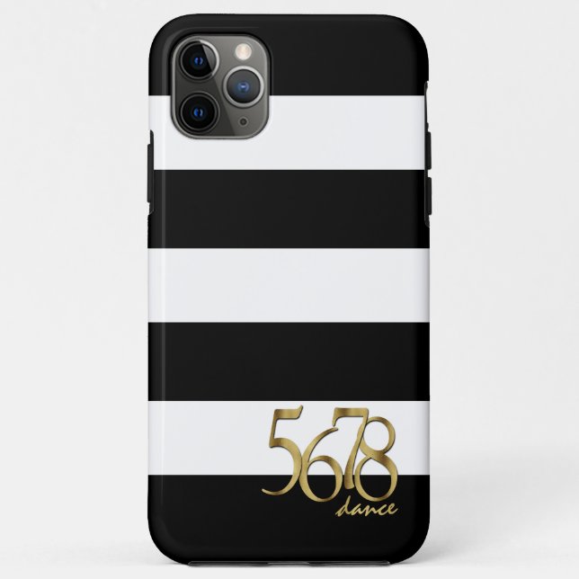 Black and White Stripes Pattern Modern Dance Case-Mate iPhone Case (Back)