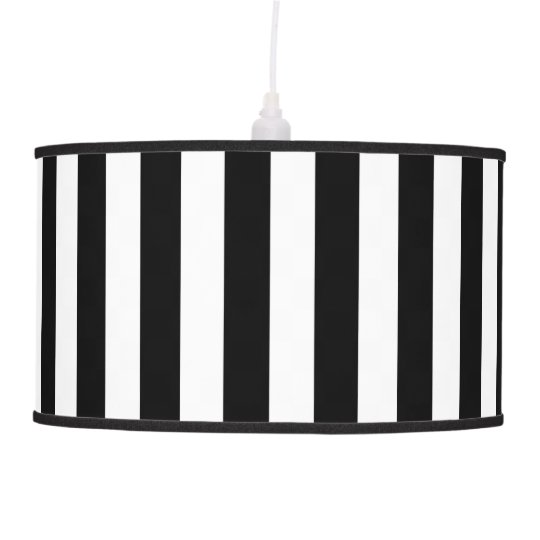 Black And White Stripes Pendant Lamp Shade Zazzle Com Black And White Stripes Pendant Lamp Shade