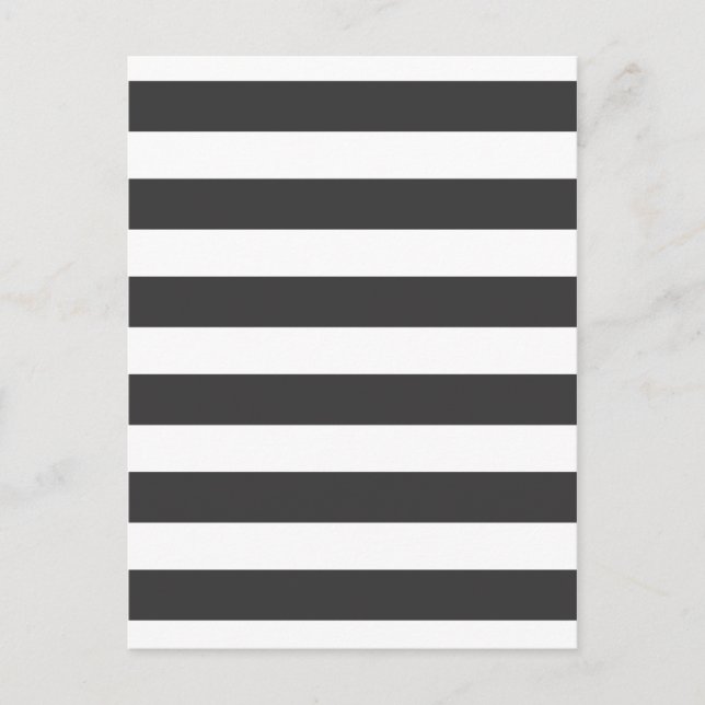 Black and White Stripes Postcard (Front)
