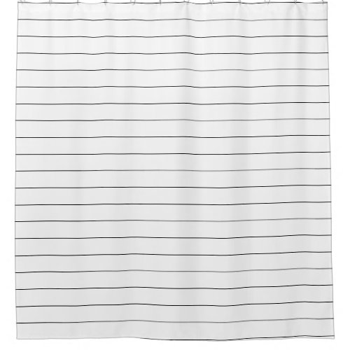 Black and White Stripes Shower Curtain