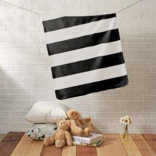 Black and White Stripes, Striped Pattern, Lines Baby Blanket