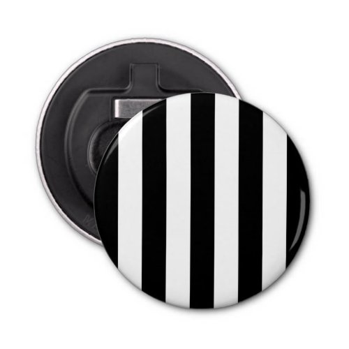 Black and White Stripes Striped Pattern Lines Bottle Opener