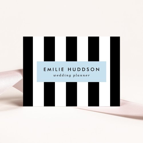 Black and White Stripes Striped Pattern Lines Business Card