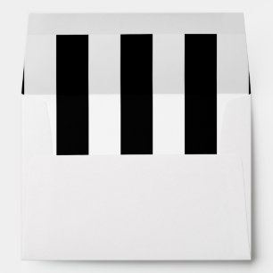 Black and White Stripes, Striped Pattern, Lines Envelope