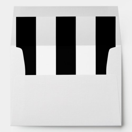 Black and White Stripes Striped Pattern Lines Envelope