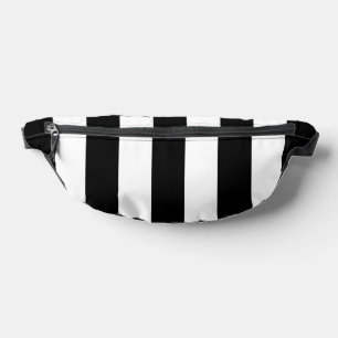 Black and White Stripes, Striped Pattern, Lines Fanny Pack