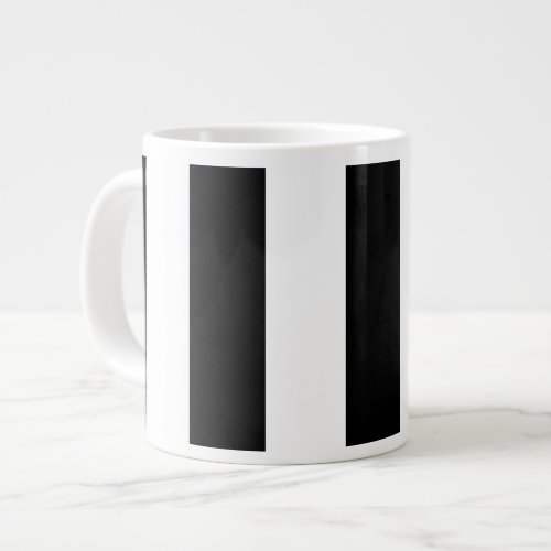 Black and White Stripes Striped Pattern Lines Giant Coffee Mug