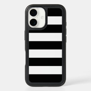 Black and White Stripes, Striped Pattern, Lines iPhone 16 Case