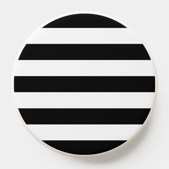 Black and White Stripes, Striped Pattern, Lines PopSocket (Popsocket)