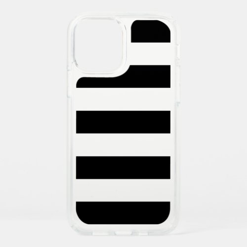 Black and White Stripes Striped Pattern Lines Speck iPhone 12 Case