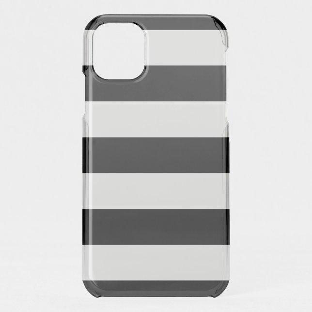 Black and White Stripes, Striped Pattern, Lines Uncommon iPhone Case (Back)