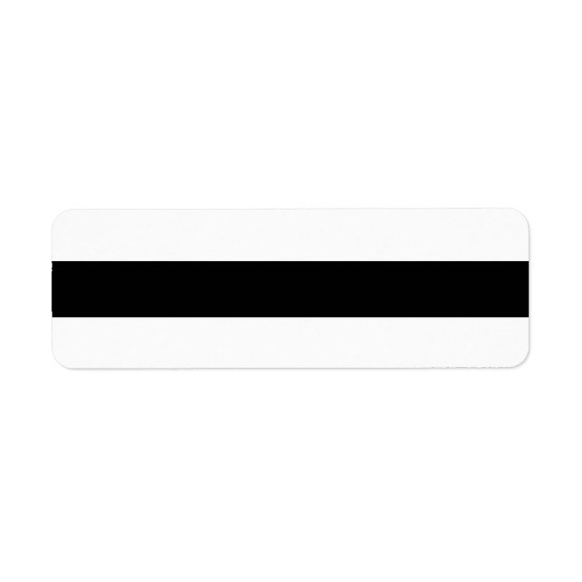 Black And White Stripes Stylish Label (Front)