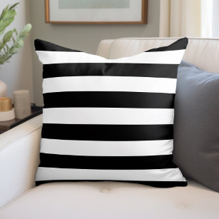 Black and White Lumbar Pillow  Striped Pattern – The Citizenry