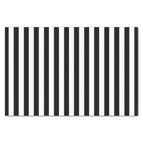 Black and White Stripes Tissue Paper