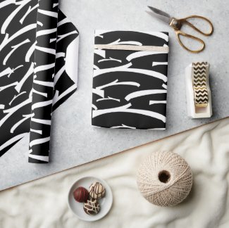Black and White Stripes Trendy Chic