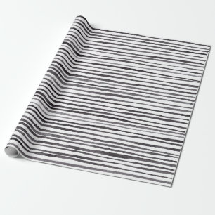 Black and White Stripes Wrapping Paper