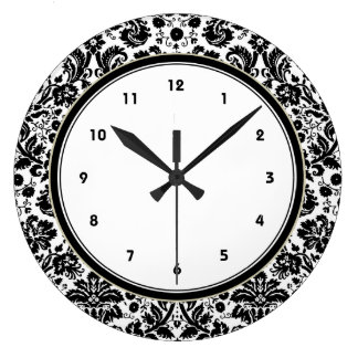 Black And White Wall Clocks | Zazzle