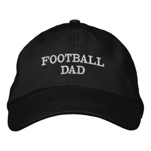 Black and White Stylish Football Dad Sports Cap