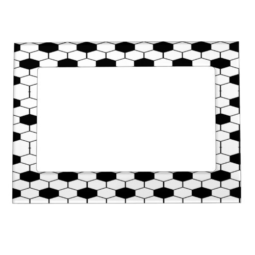 Black and white subway tile mosaic pattern BWSTM Magnetic Photo Frame