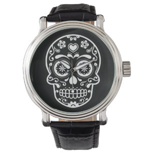 Details about   Day of the Dead Sugar Skull  Analog Quartz Wristwatch Ladies Women's White Band 