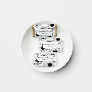Black and White Sunflowers Wedding Favor