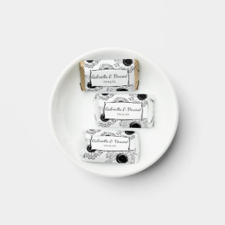 Black and White Sunflowers Wedding Favor