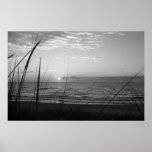 Black And White Sunset Poster at Zazzle