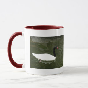 Black and White Swan Mug