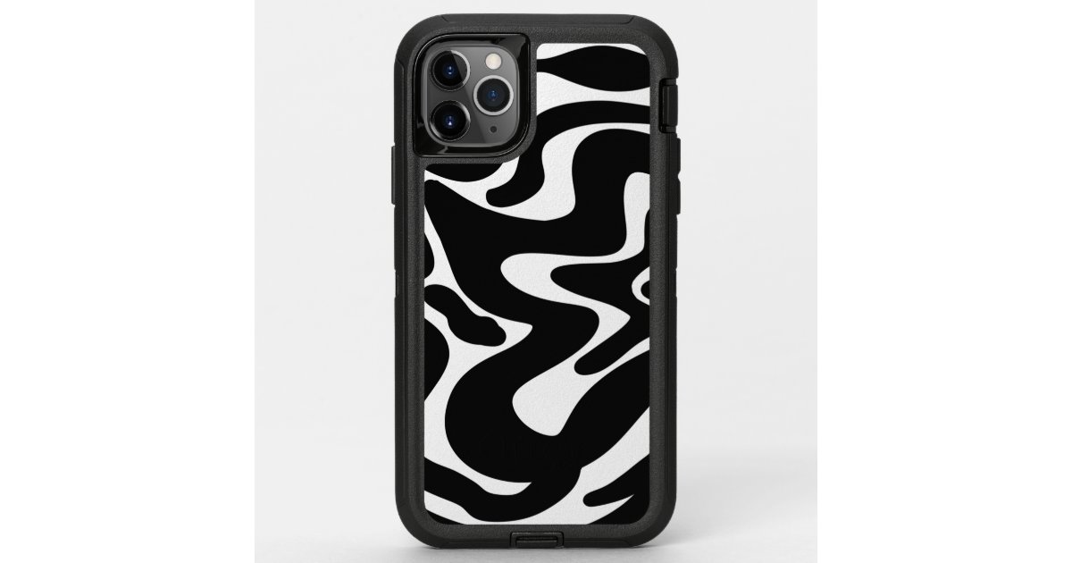 Zebra Liquid Glitter I Phone 13 Pro Max Case