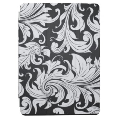 Black and white swirl  Designer iPad Case